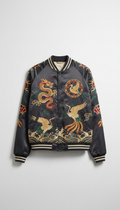Cotton blend bomber jacket