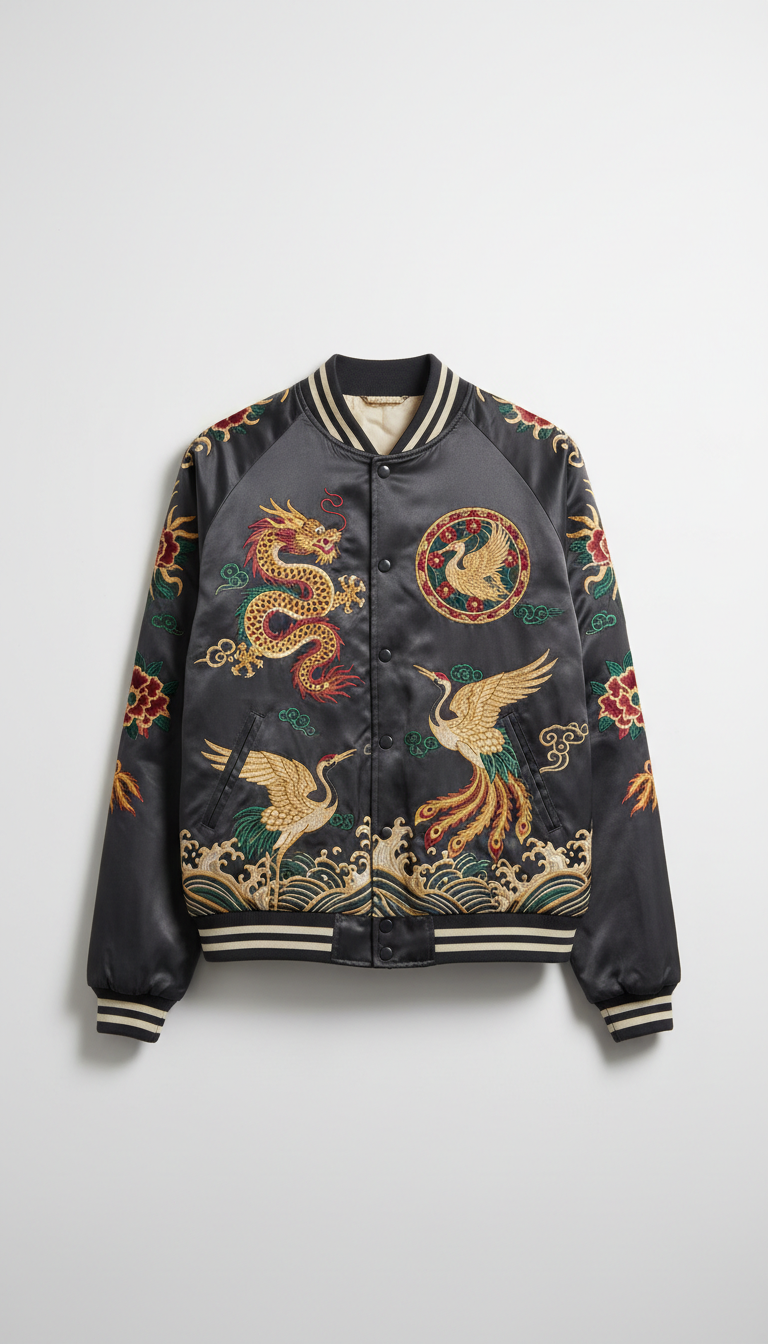 Cotton blend bomber jacket